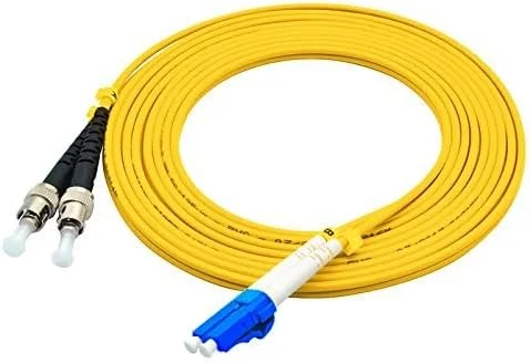 کابل فیبر نوری سینگل مود LC به ST داپلکس 9/125 به طول 3 متر