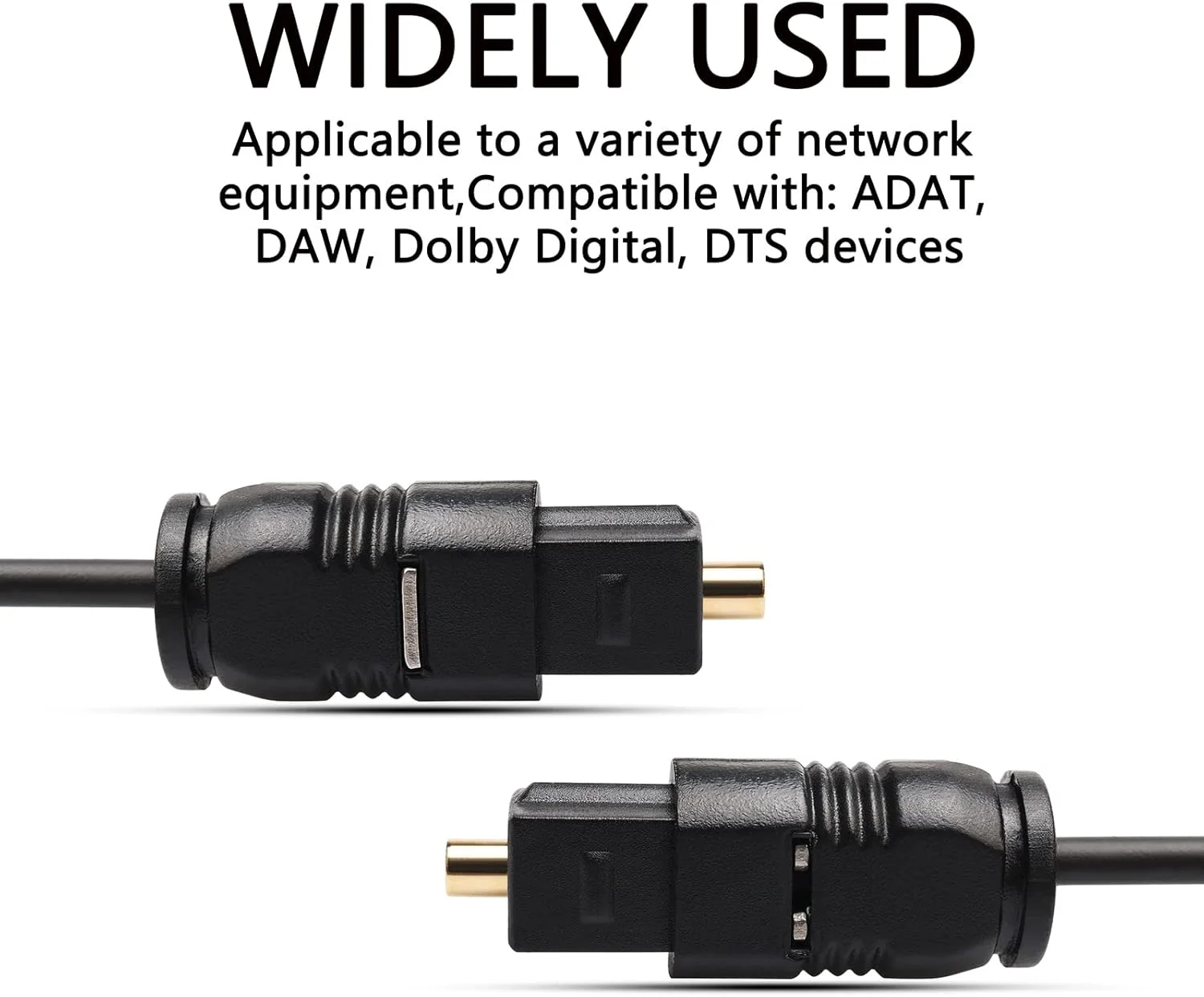 کابل صوتی و تصویری JIUWU 25 متری فیبر نوری دیجیتال مشکی SPDIF TosLink