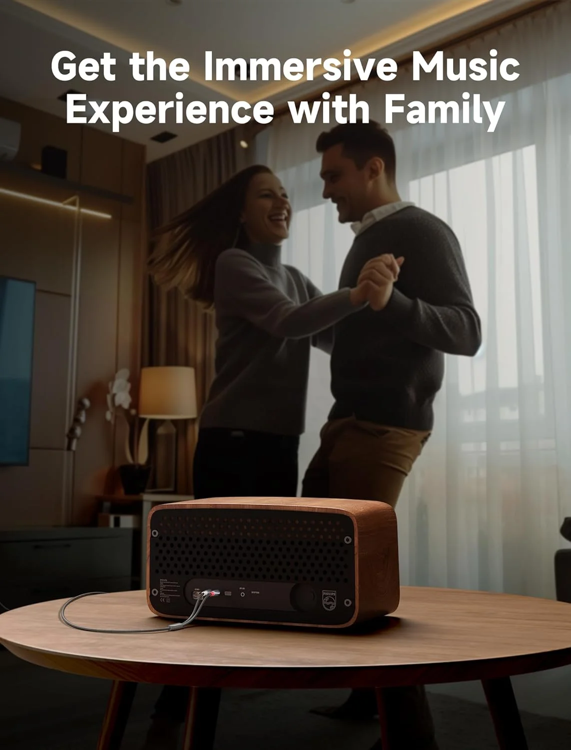 کابل RCA به 3.5 میلی‌متری JSAUX طول 2 متر، تبدیل کننده جک هدفون نر به نر Aux به RCA با روکش نایلونی بافته شده 1/8 برای تلفن‌های هوشمند، MP3، تبلت‌ها، بلندگوها، تلویزیون‌های HD - خاکستری