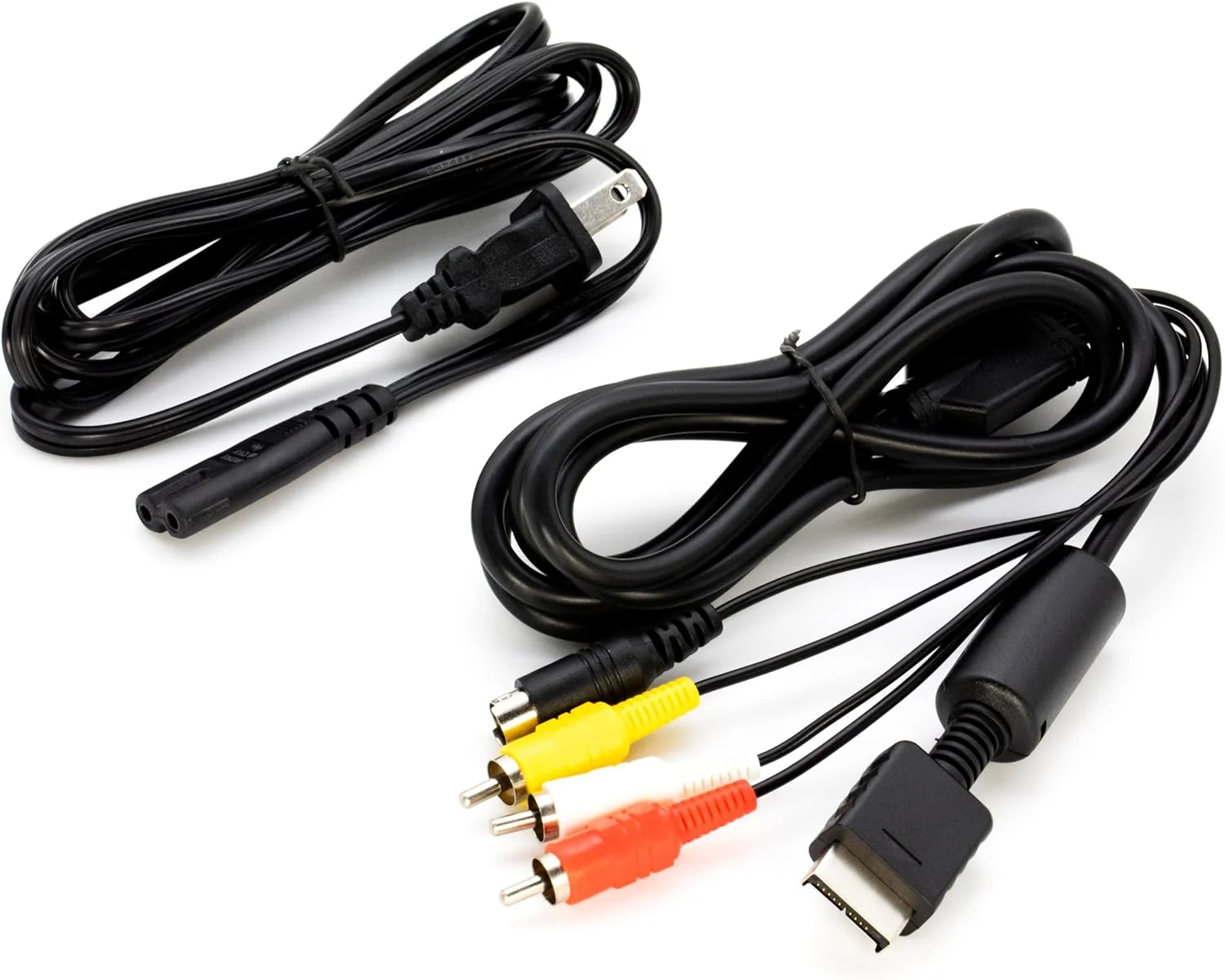 کابل صوتی و تصویری کامپوزیت AV RCA و S-Video (1.8 متر) + کابل برق (1.5 متر) برای پلی استیشن PS1 PS2 PS3