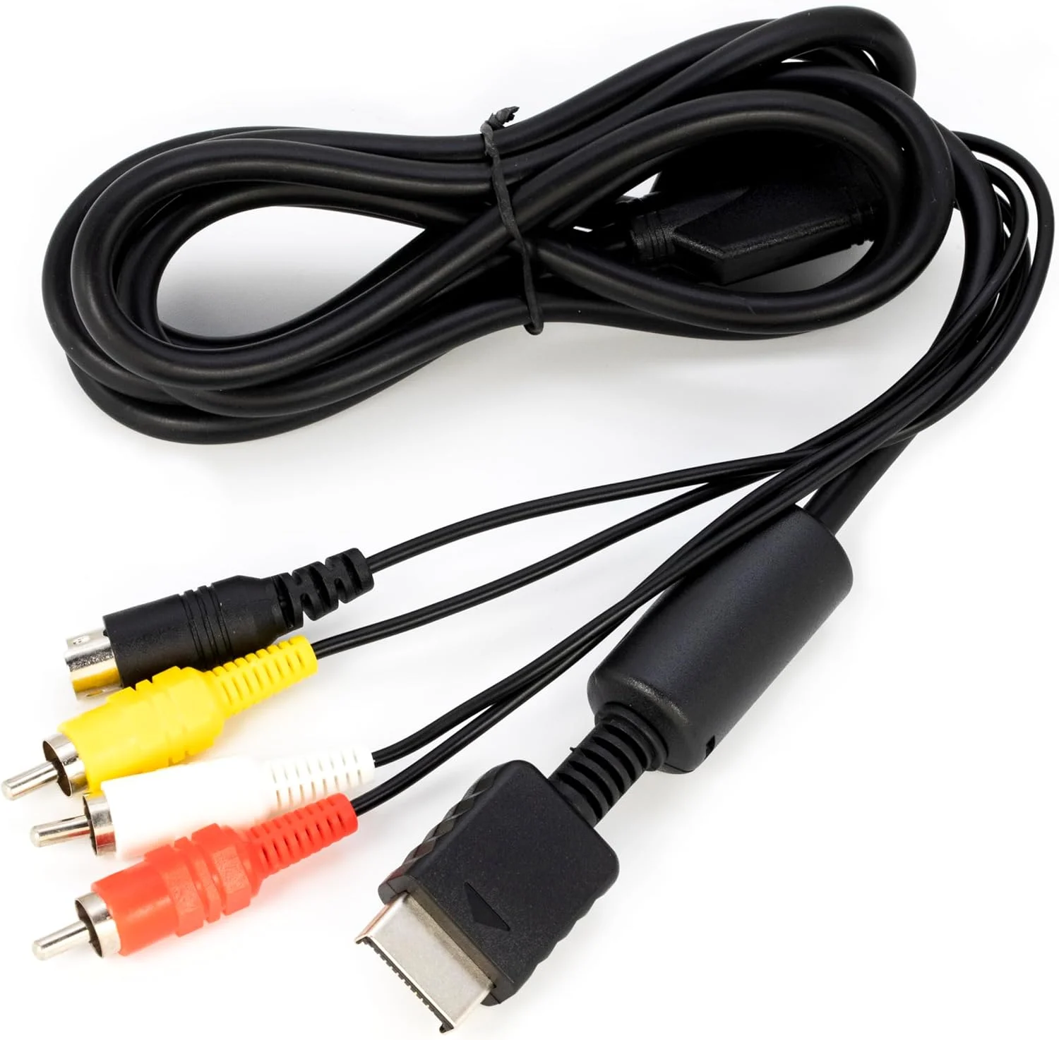 کابل صوتی و تصویری کامپوزیت AV RCA و S-Video (1.8 متر) + کابل برق (1.5 متر) برای پلی استیشن PS1 PS2 PS3