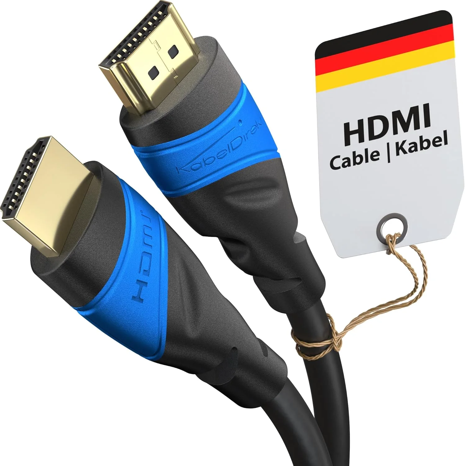 کابل HDMI کابل دیرکت - کابل 5 متری HDMI 4K (HDMI به 4K@60Hz برای Ultra HD خیره کننده، سرعت بالا با اترنت، 2.0/1.4 Blu-ray/PS4/PS5/Xbox Series X/Switch، مشکی)
