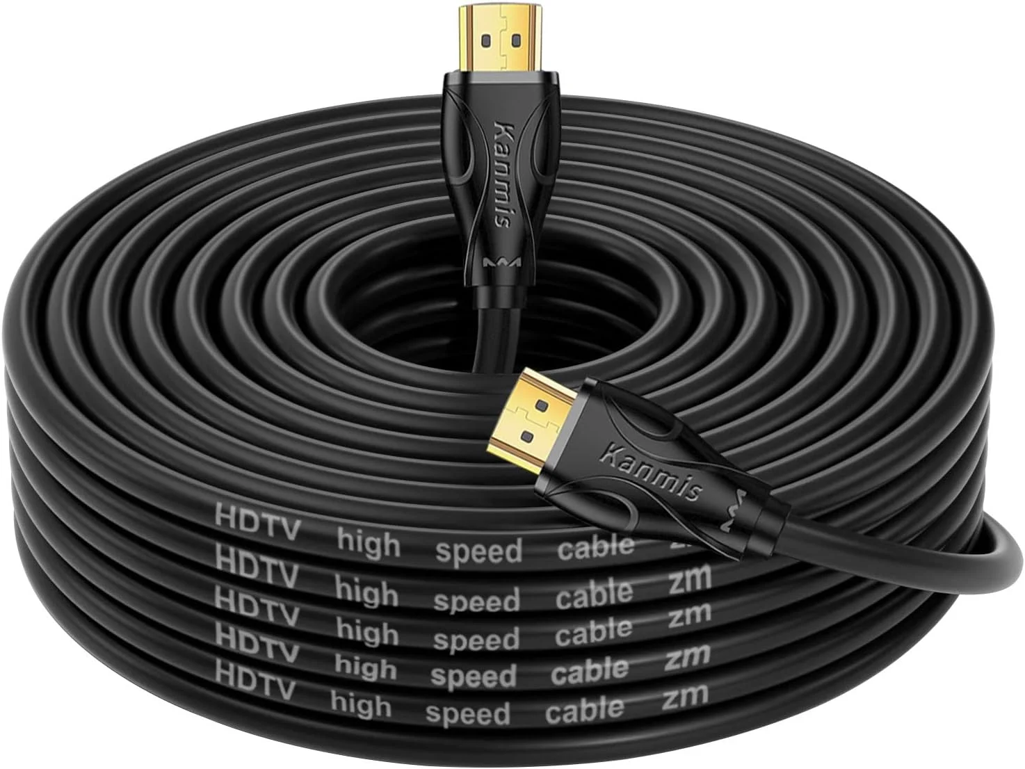 کابل HDMI کانمیس 4K، 6 متری، کابل های HDMI 2.0 سرعت بالا و 4K@60Hz 2K 1080P، کابل HDMI با روکش طلا و سرعت فوق العاده بالا، سازگار با پلی استیشن Arc PS3 PS4 PC HDTV…