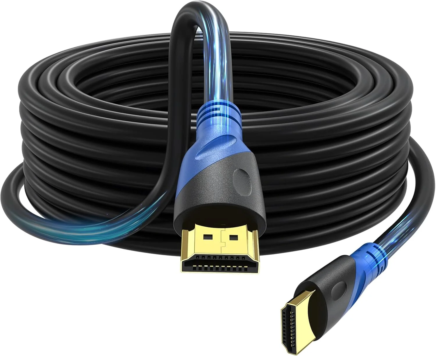 کابل HDMI 4K رومیسی 10 متری (HDMI 2.0, 18Gbps) سرعت فوق العاده بالا با کانکتورهای روکش طلا، بازگشت صوتی اترنت، ویدئو 4K، FullHD1080p سازگار با UHD TV مانیتور لپ تاپ Xbox PS4/PS5 و غیره