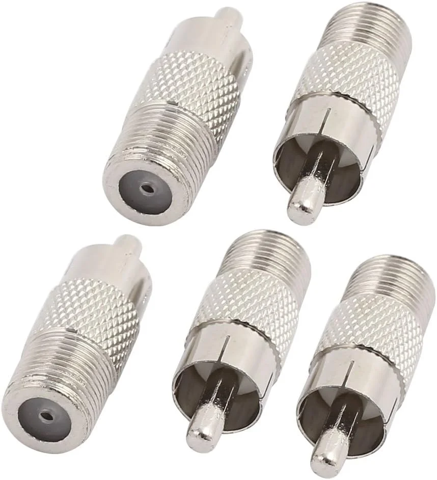 رابط اتصال صوتی و تصویری کابل مونو RCA نر 3.2 میلی متری رویلوگود، 5 عددی، رنگ نقره ای