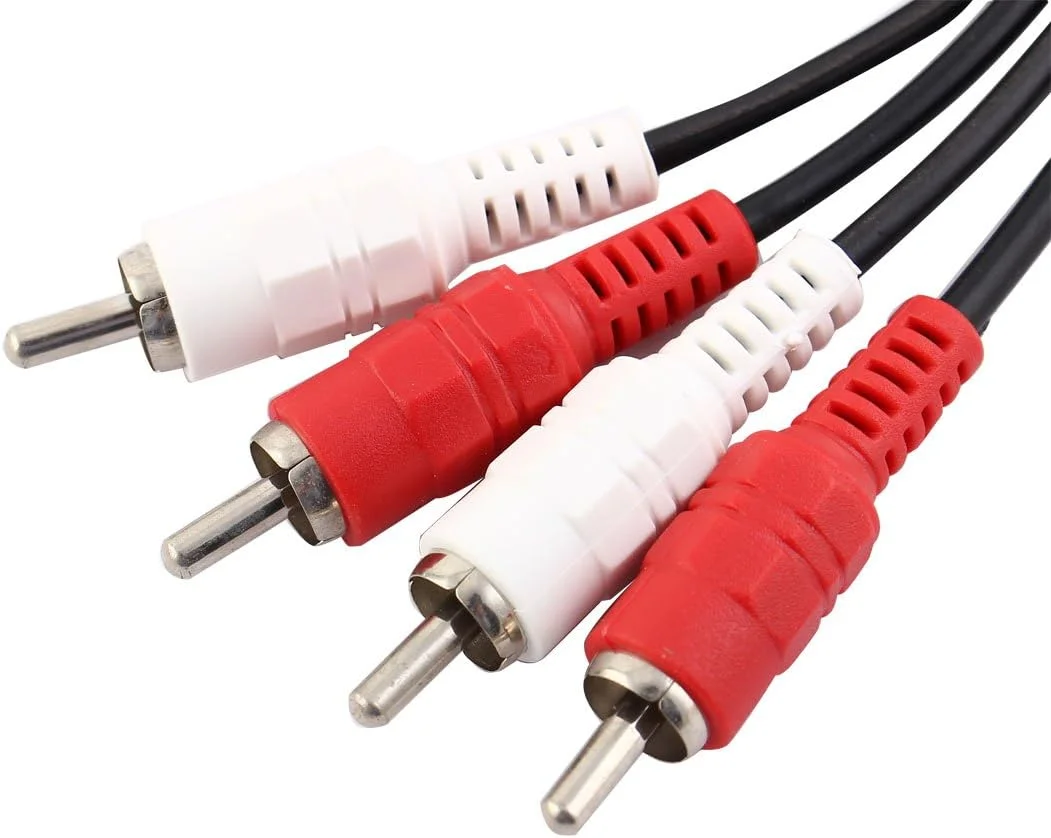 کابل افزایش طول صدا و تصویر 2 RCA نر به 2 RCA نر، طول 3 متر