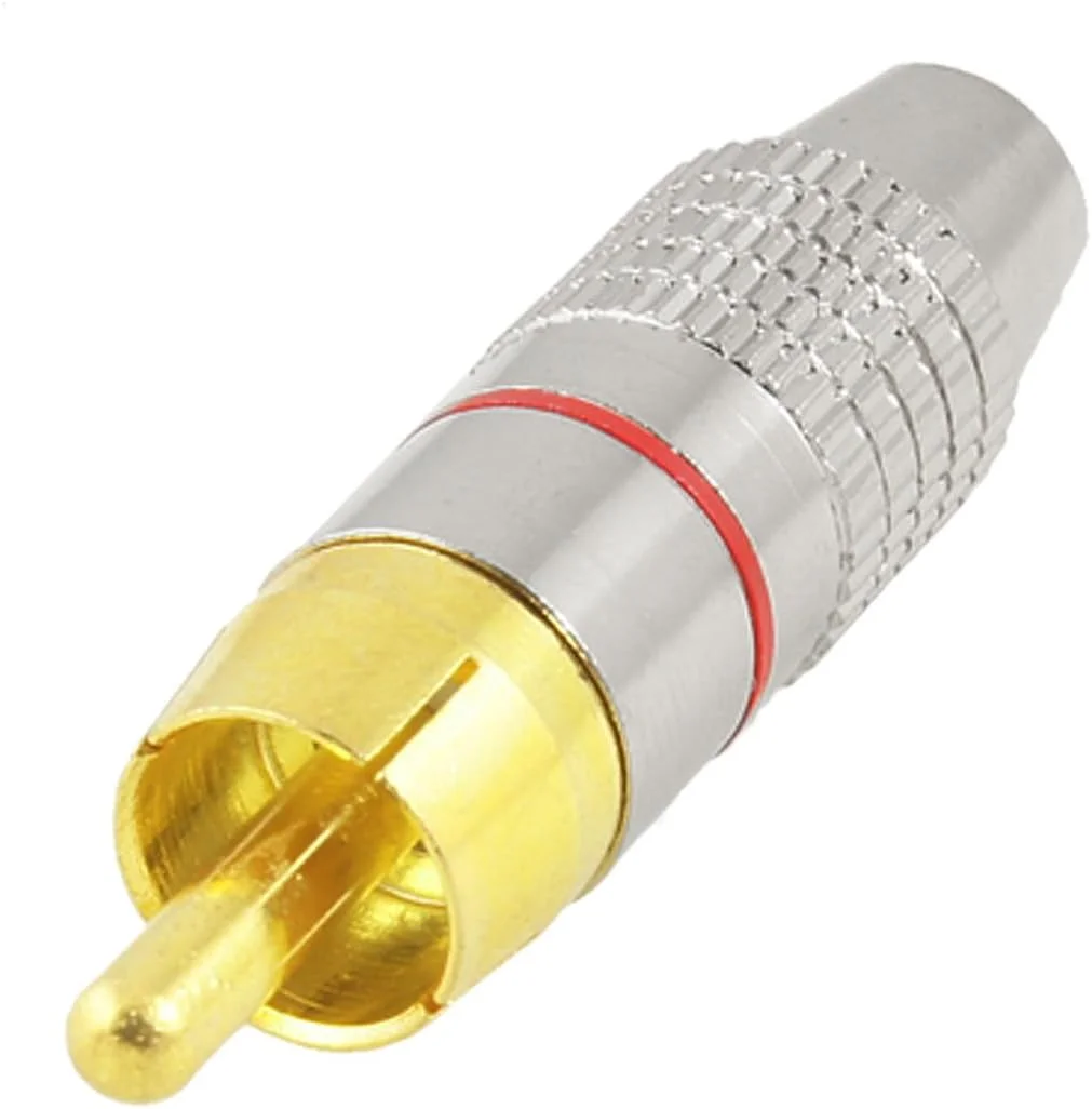 آداپتور RCA فلزی نر برای اتصال کابل صوتی و تصویری آداپتور RCA فلزی نر برای اتصال کابل صوتی و تصویری