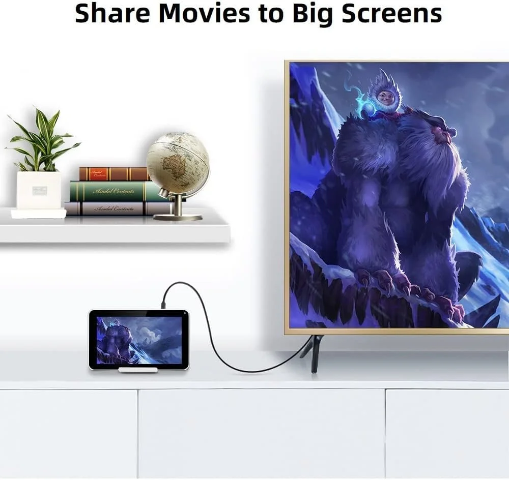 کابل میکرو HDMI به HDMI اسکیدو، پشتیبانی از اترنت، 3D، 4K HDR و ARC تا 4K@60Hz 18Gbps برای دوربین های اکشن/Gopro و دوربین فیلمبرداری، 1.5 متر (مشکی)