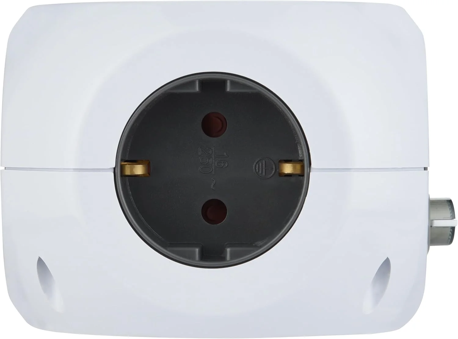 چندراهی برق مکعبی کوچک Electraline 62079 با شارژر وایرلس سریع، دارای 3 پورت USB 2.4 آمپر، دارای 3 پریز با کلید، کابل 1.5 متری، سفید، مادگی