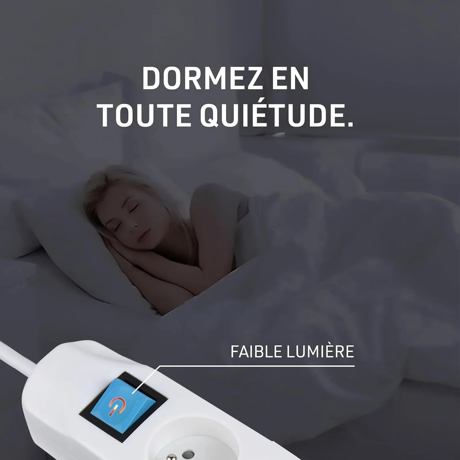 چندراهی برق Electraline Basic با کلید 1.5 متری 3G1 mm² سفید، سفید، 32004