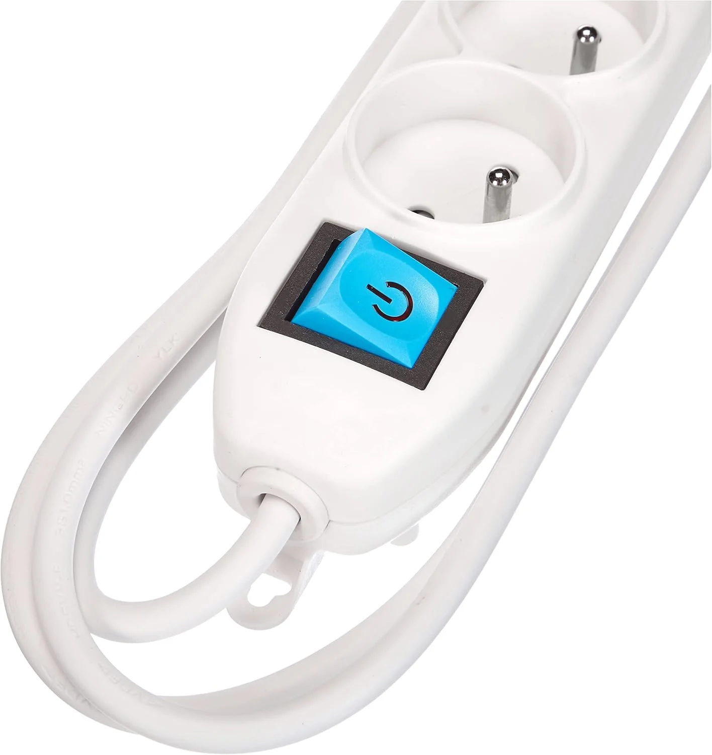 چندراهی برق Electraline Basic با کلید 1.5 متری 3G1 mm² سفید، سفید، 32004