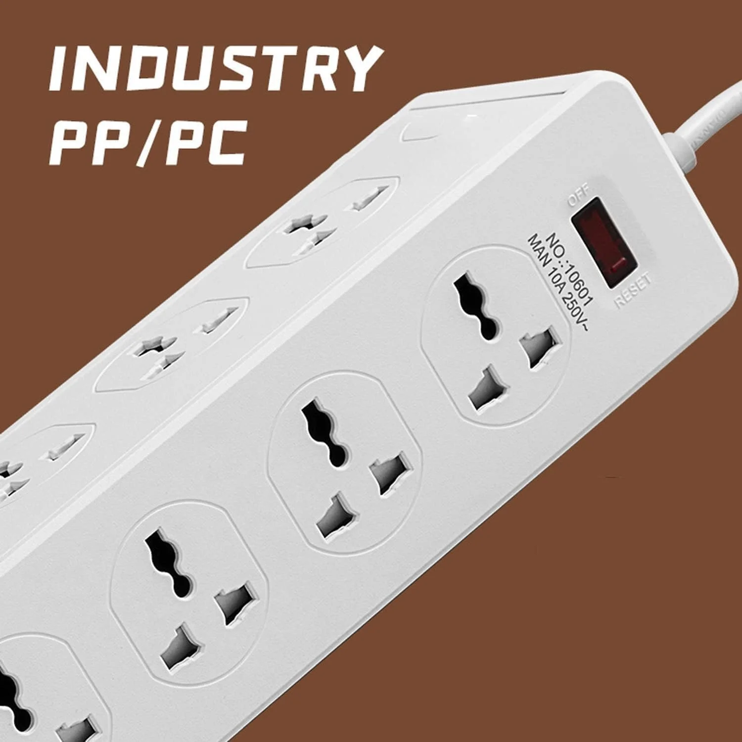 محافظ برق التر آزون با پورت USB و Type C، سیم رابط با دوشاخه تخت، دارای 10 پریز AC و 5 پورت USB و 1 پورت Type C، ایستگاه رومیزی کوچک، سوکت جمع و جور برای مسافرت، خانه و دفتر