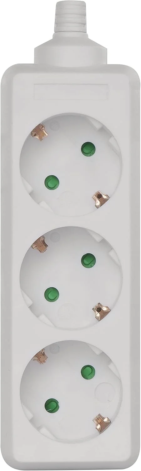 سه راهی برق بدون کابل EMOS Schuko P0320، با محافظ کودک، برای استفاده در فضای داخلی، سه راهی برق جایگزین بدون کلید
