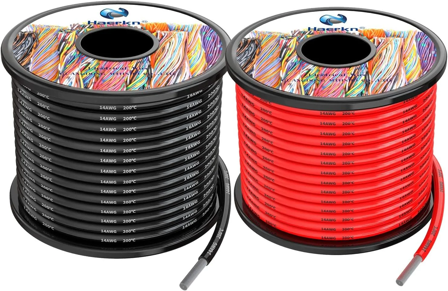 AETOOL - Improv - سیم برق سیلیکونی 14 awg، کابل سیم جداگانه 14 گیج، سیم مسی قلع اندود شده با دمای بالا AETOOL - Improv - سیم برق سیلیکونی 14 awg، کابل سیم جداگانه 14 گیج، سیم مسی قلع اندود شده با دمای بالا