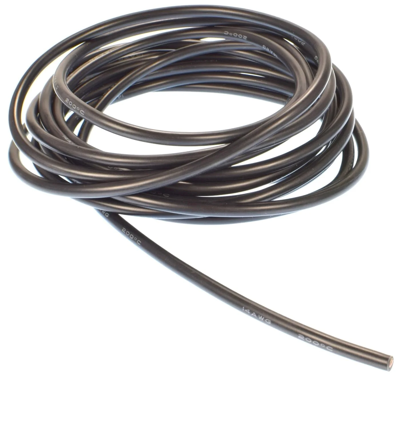 سیم مسی عایق سیلیکونی فوق العاده انعطاف پذیر 3 متری مشکی گیج 14 Apex RC Products مدل 1151