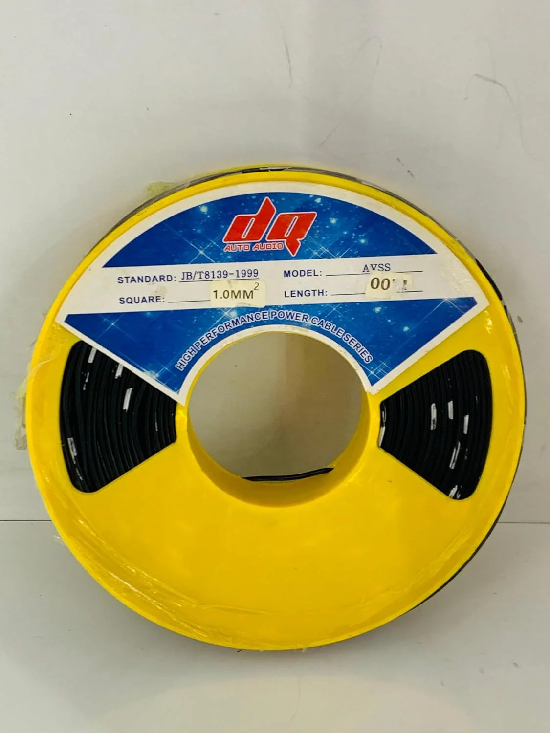 سیم برق مسی عایق PVC آبی رنگ DQ Car Audio Power 100M BVR 0.75mm2