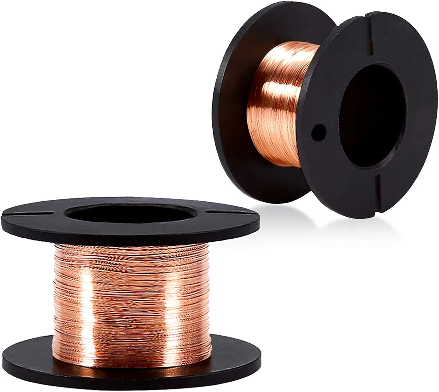 سیم لاکی AWG 0.1mm - سیم مسی لعاب دار - سیم پیچی لاکی لعاب دار، طول سیم 15 متر سیم لحیم کاری