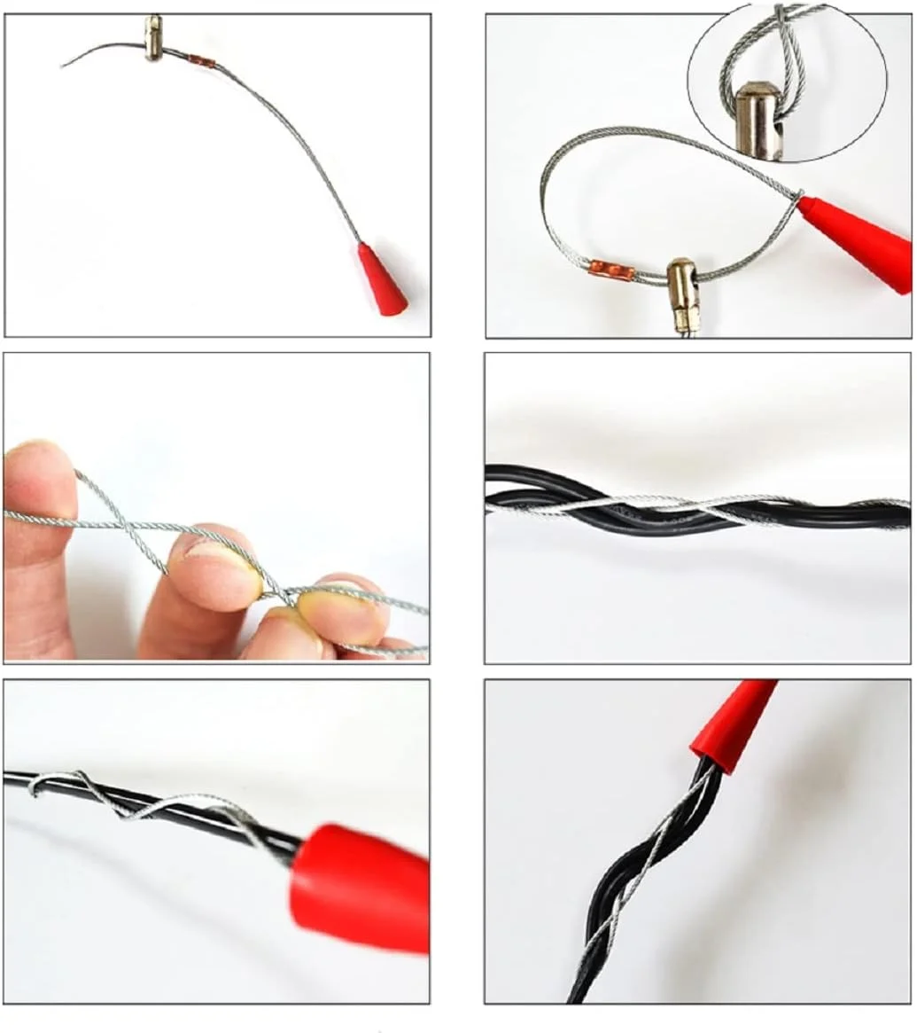 کیت لوازم جانبی نوار ماهی 6 میلی متری، راهنمای مسی، نوک های جایگزین، سیم کشی، هدایتگرهای انعطاف پذیر