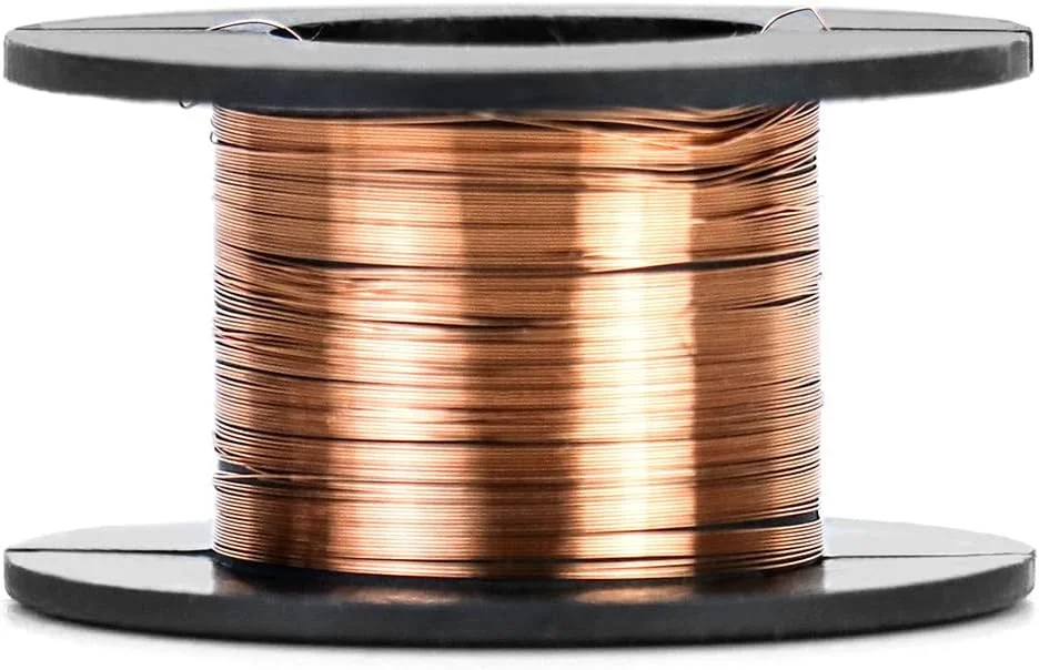 سیم مسی روکش دار ۰.۱ میلی متری، ۲۵ عددی، سیم مغناطیسی مسی با طول ۸ متر برای اتصال یا لحیم کاری