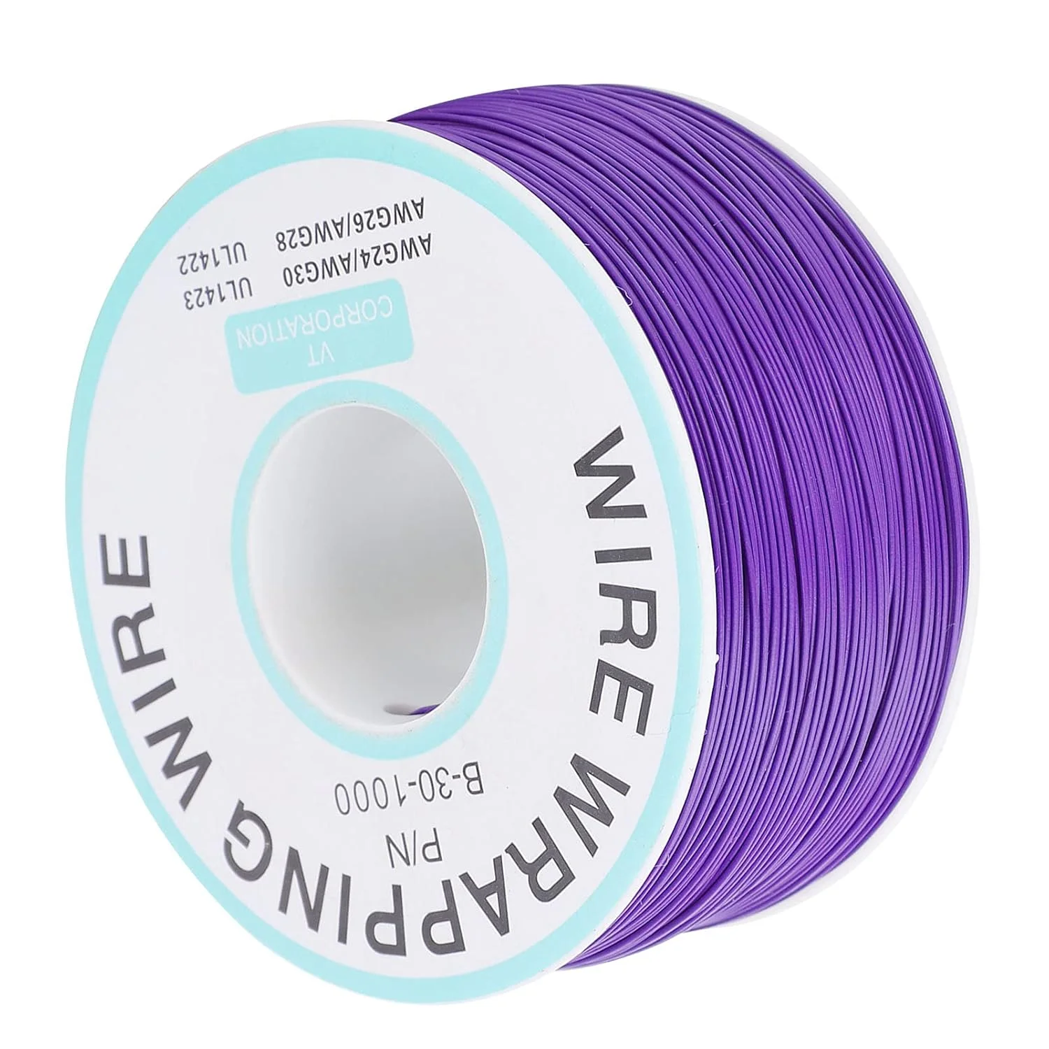 سیم مسی، کیت سیم مسی سیم لحیم کاری سیم برد مدار چاپی سیم پرنده سیم قلع اندود تک رشته ای خط اتصال الکترونیکی (بنفش)