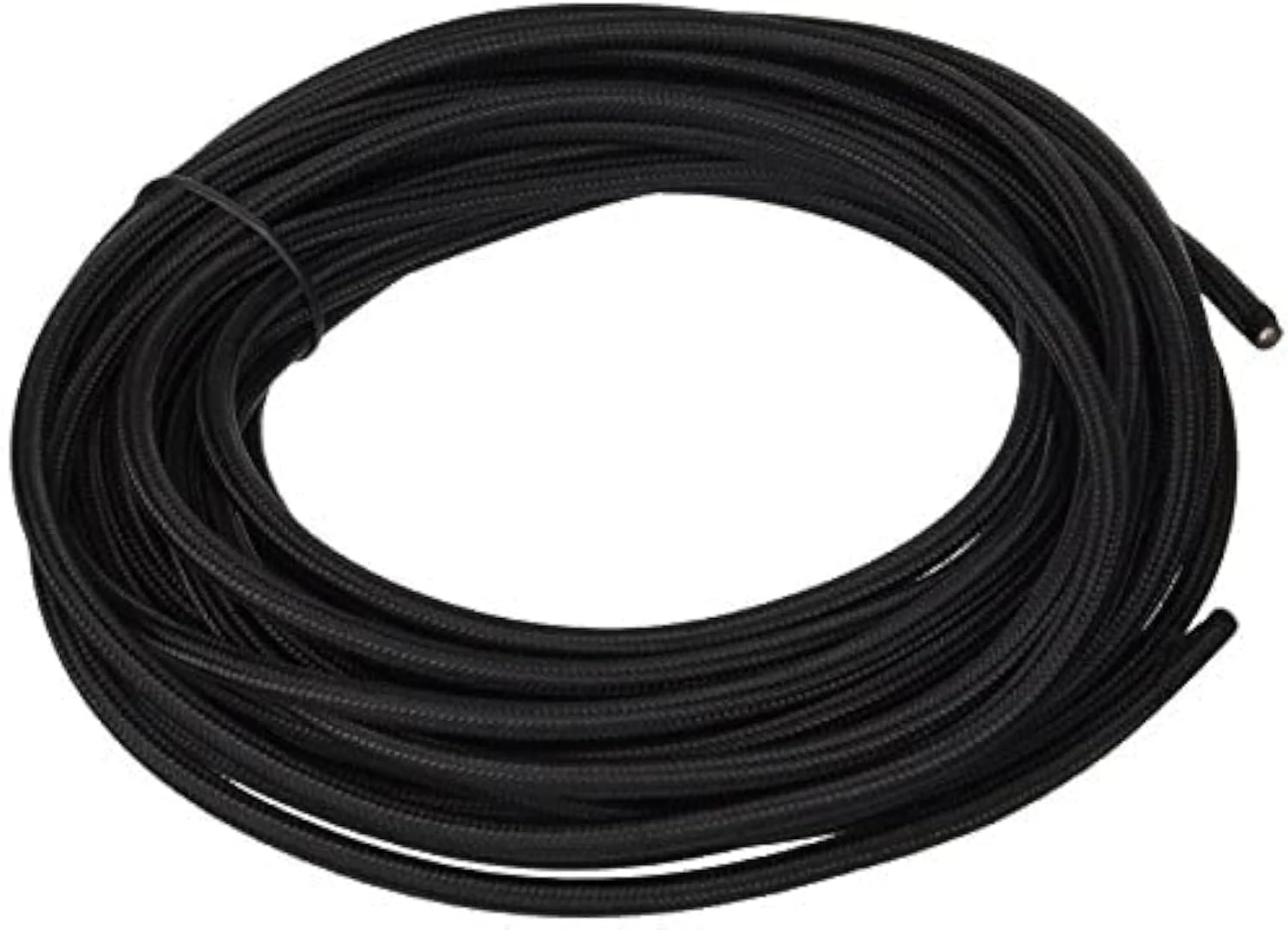 سیم روکش دار ابریشمی گرد 10 متری 18/2، سیم پارچه ای الکتریکی صنعتی عتیقه 18 AWG، سیم لامپ به سبک قدیمی (مشکی)