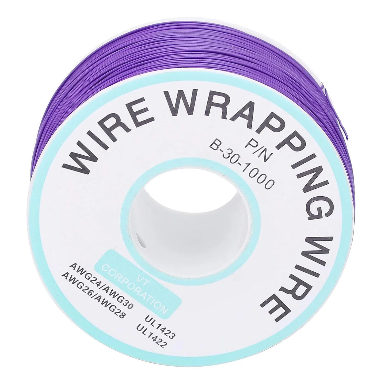 سیم مسی، کیت سیم مسی سیم لحیم کاری سیم برد مدار چاپی سیم پرنده سیم قلع اندود تک رشته ای خط اتصال الکترونیکی (بنفش)