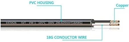 سیم روکش دار ابریشمی گرد 10 متری 18/2، سیم پارچه ای الکتریکی صنعتی عتیقه 18 AWG، سیم لامپ به سبک قدیمی (مشکی)