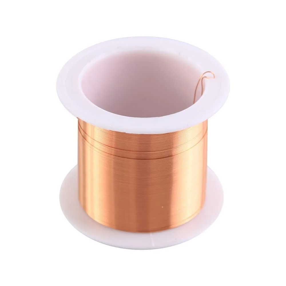 سیم مسی لعاب دار 0.3 میلی متری DONGKER، سیم پیچ مغناطیسی 20 متری برای ترانسفورماتورها، سلف، ژنراتورها، موتورها (رنگ تصادفی)