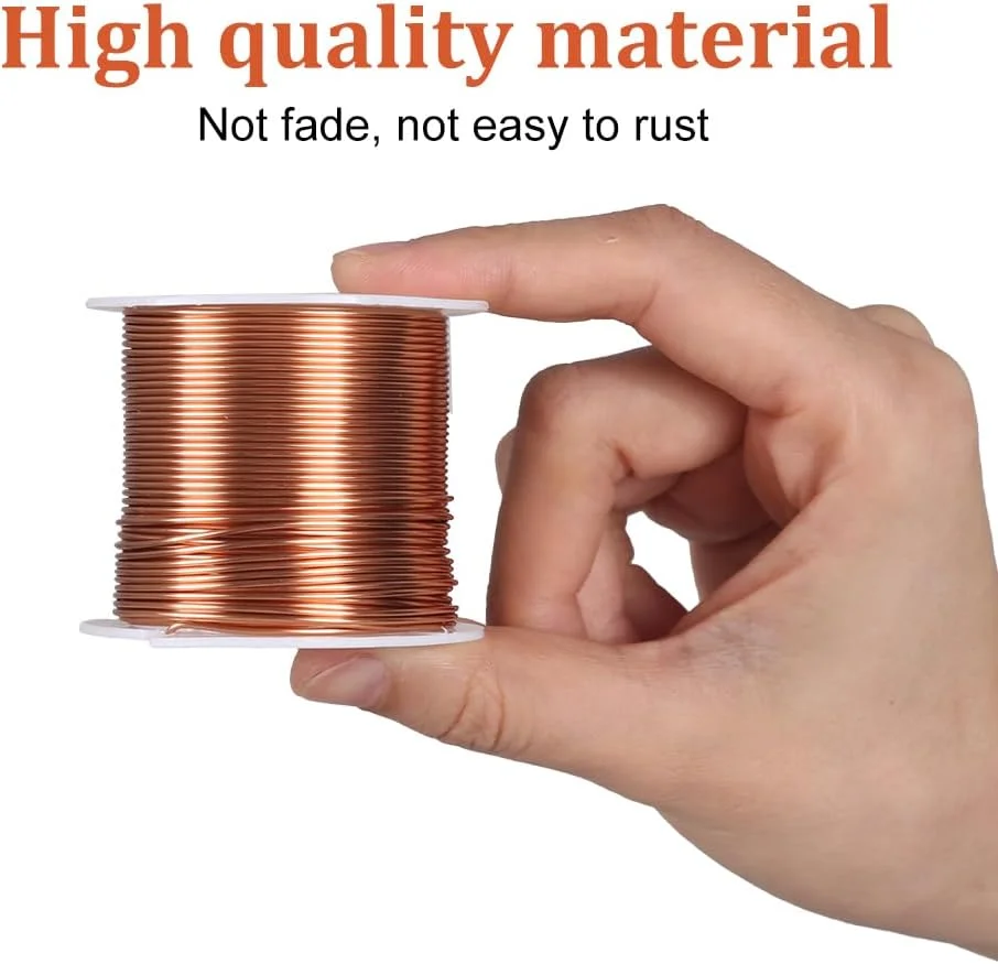 سیم مسی DONGKER، سیم لاکی 10 متری 0.9 میلی متری برای ترانسفورماتورها و القاگرها