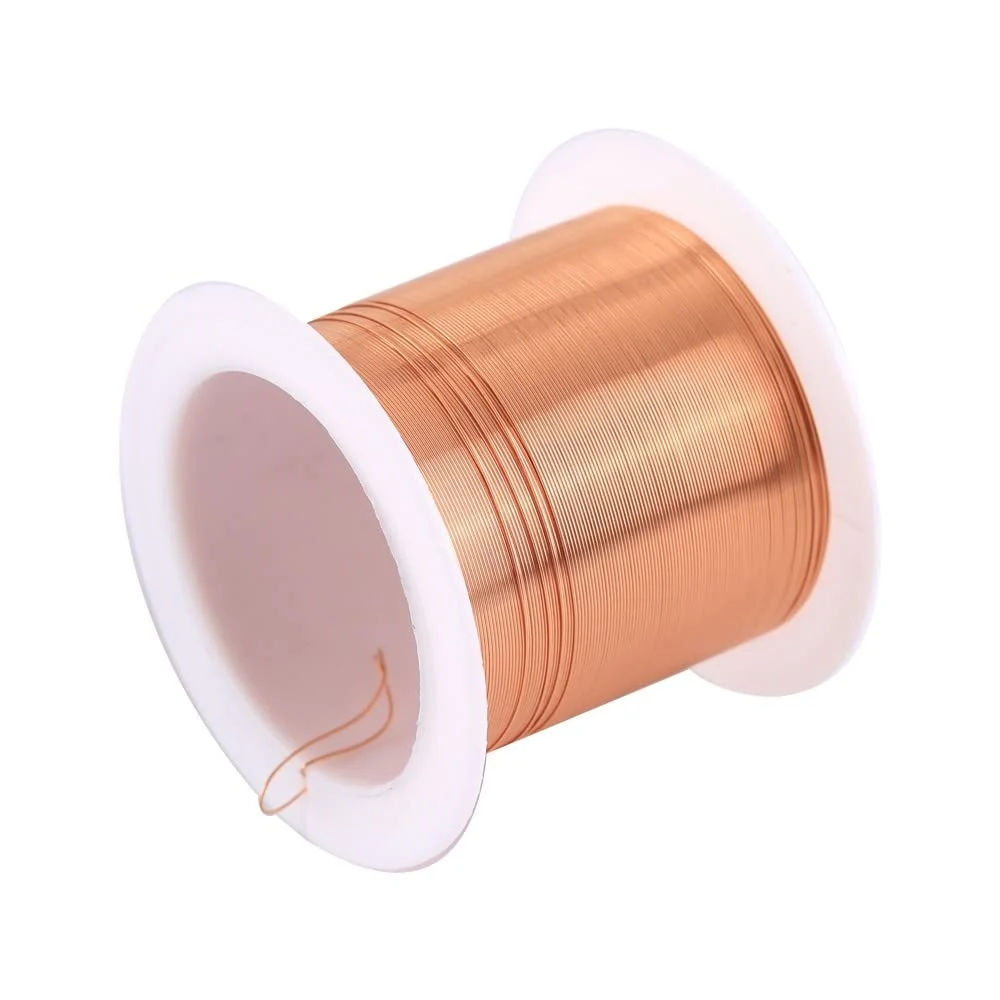 سیم مسی لعاب دار 0.3 میلی متری DONGKER، سیم پیچ مغناطیسی 20 متری برای ترانسفورماتورها، سلف، ژنراتورها، موتورها (رنگ تصادفی)