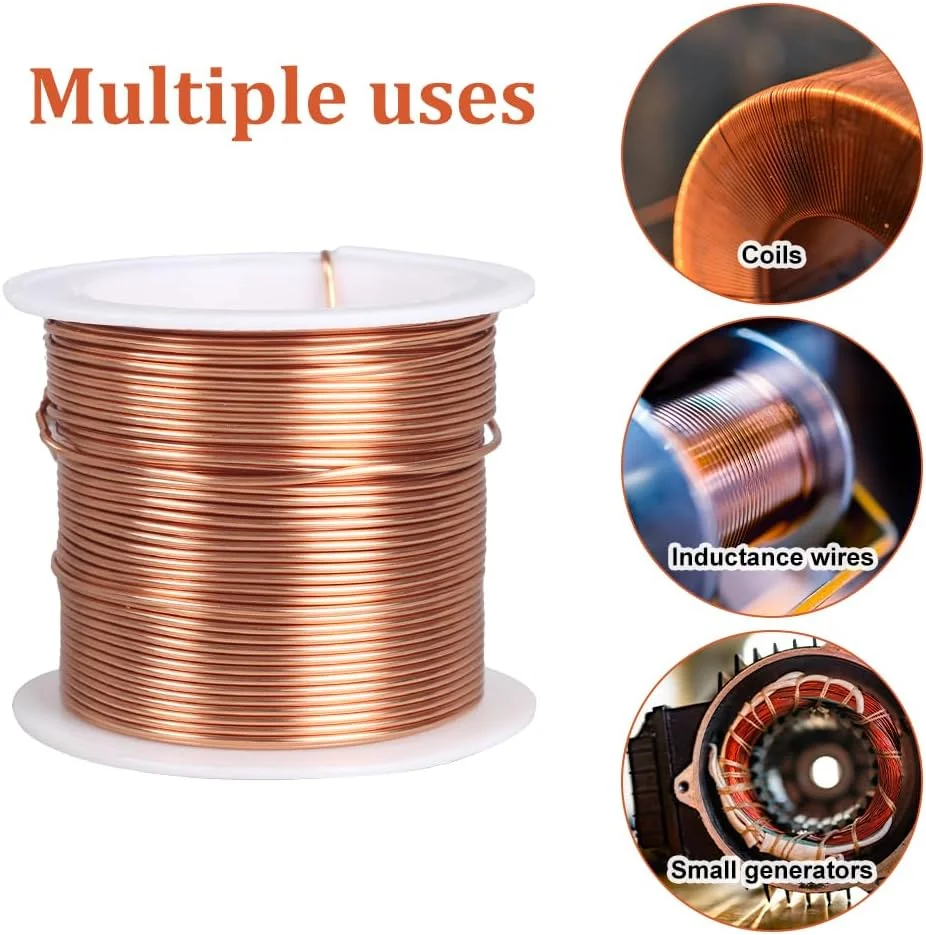 سیم مسی DONGKER، سیم لاکی 10 متری 0.9 میلی متری برای ترانسفورماتورها و القاگرها