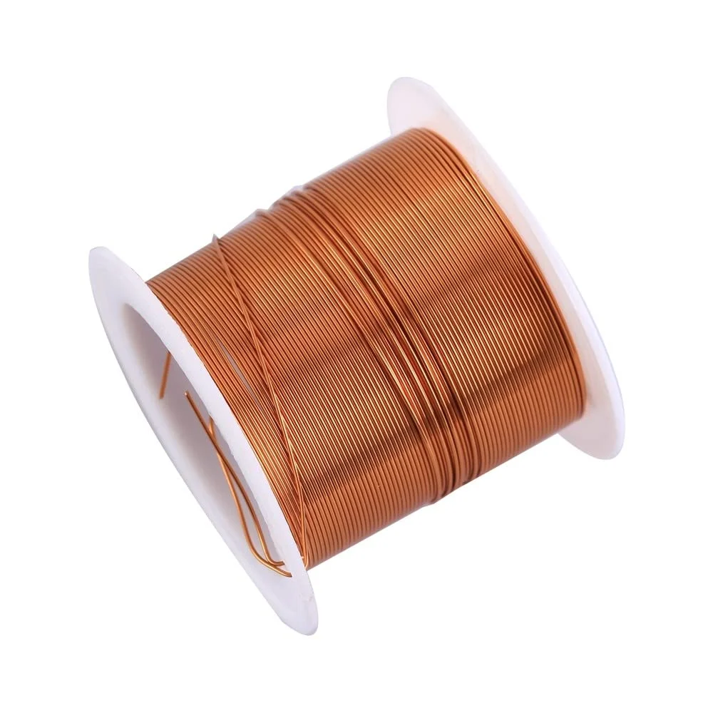 سیم مسی لعاب دار DONGKER، قطر 0.5 میلی متر، طول 10 متر، سیم مغناطیسی برای آزمایش های علوم فیزیکی، ژنراتورهای کوچک، موتورها