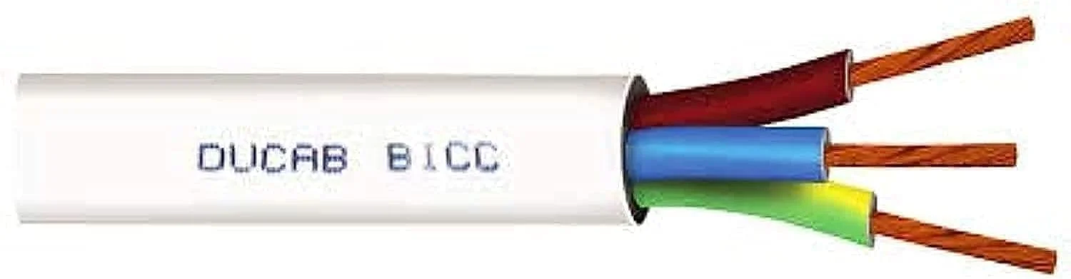 کابل انعطاف پذیر دوکاب (2.5mm X 3 هسته، 5 متر)