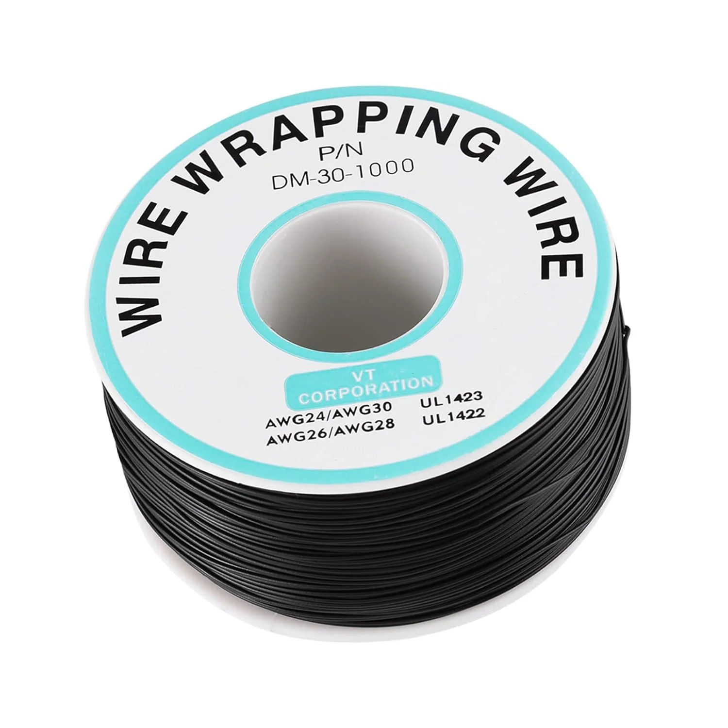 سیم برق الکتریکی OK، کابل لحیم کاری PCB با سیم 30AWG، رشته سیم تکی 0.25 میلی متر، طول 250 متر مشکی، برای تست الکترونیکی