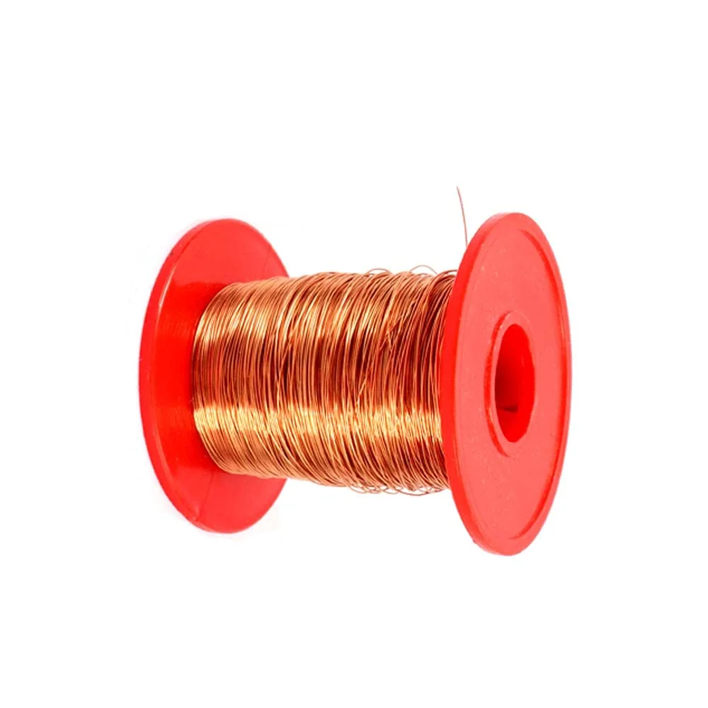 سیم مسی روکش دار میناکاری شده OOPP، سیم پیچ مغناطیسی 0.18 میلی متر برای اتصال، لحیم کاری، سیم پیچ القایی 100 گرم، 0.21 (310 متر)