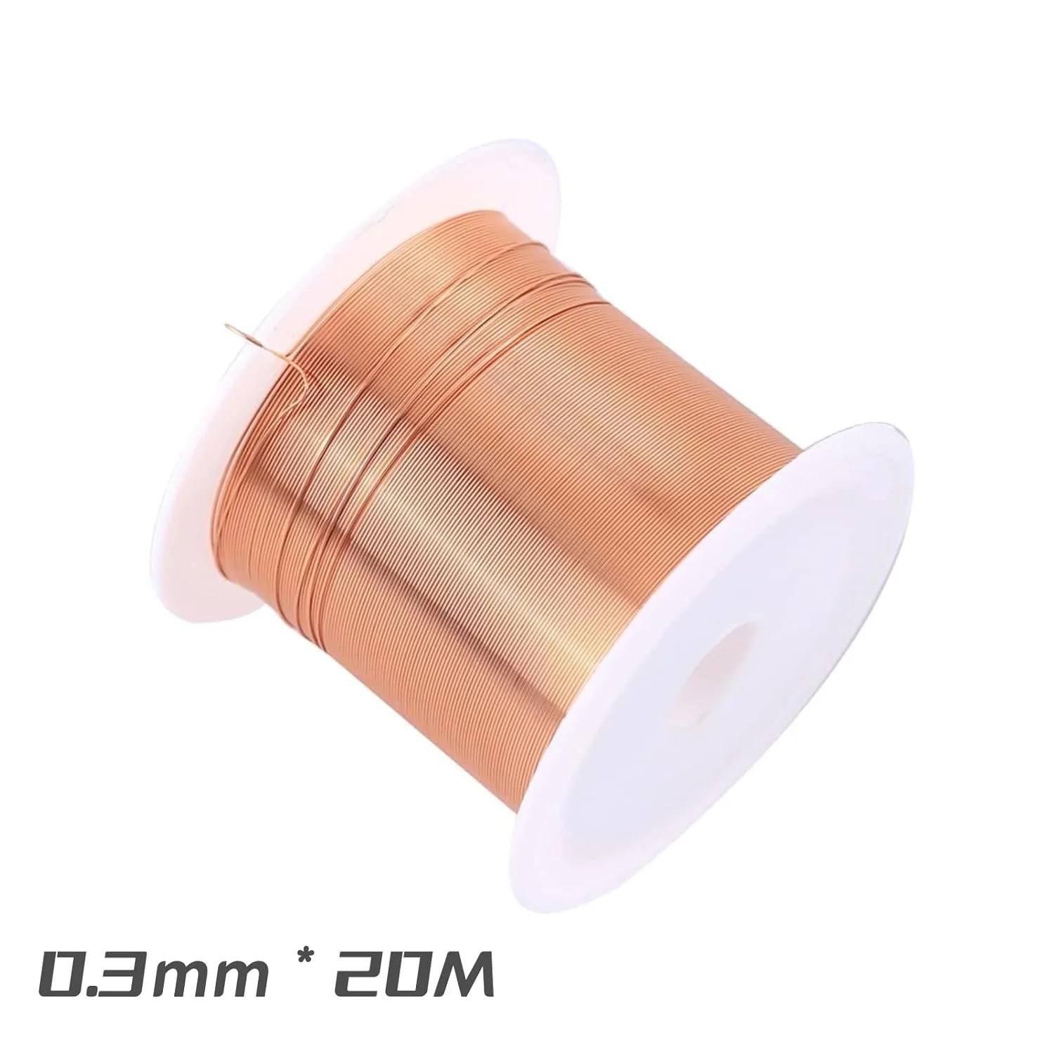 سیم مسی روکش دار 0.3 میلی متر * 20 متر، سیم مغناطیسی سیم پیچ مقاوم در برابر درجه حرارت بالا برای موتور ژنراتور