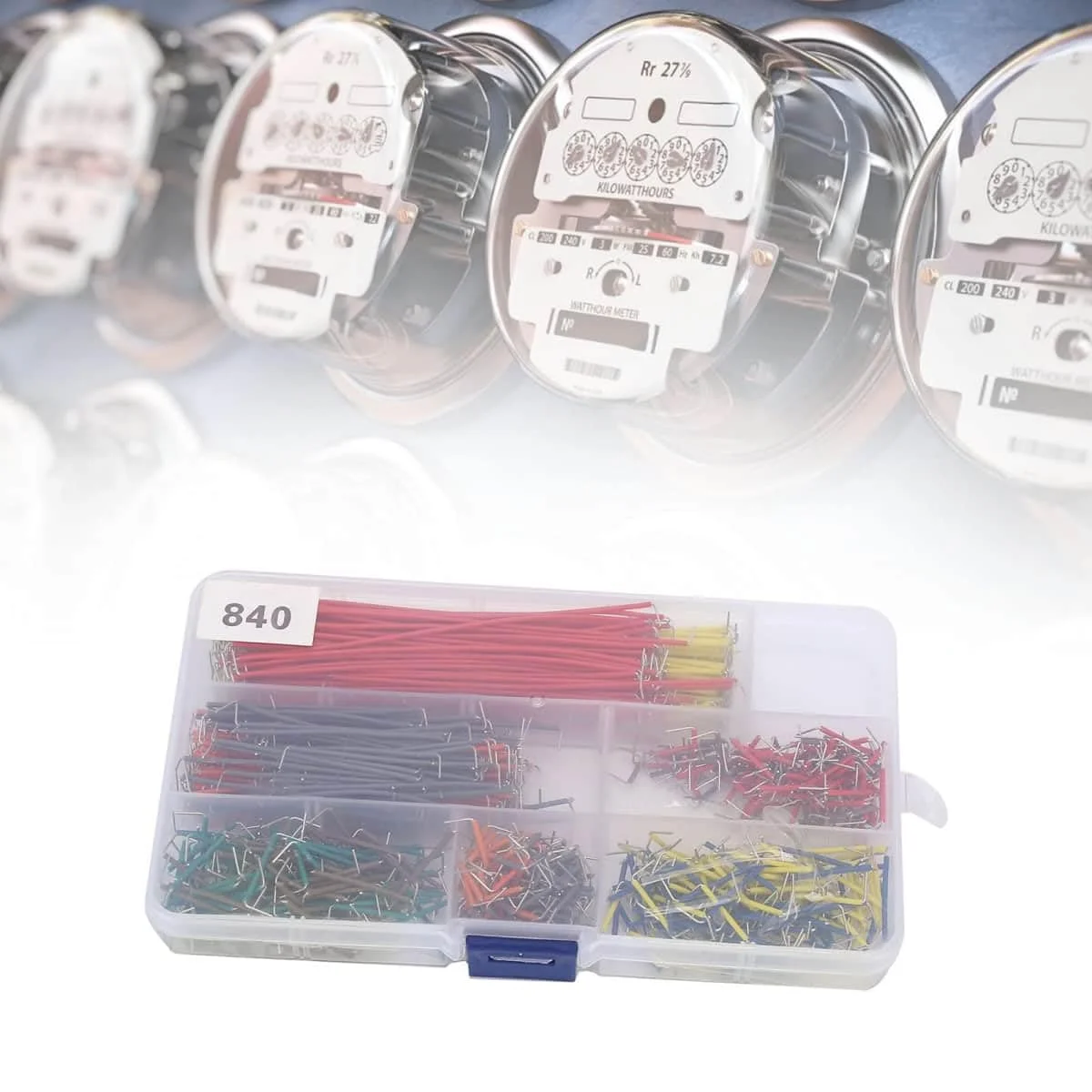 کیت سیم جامپر توسعه 840 عددی، کیت سیم جامپر رنگی پرکاربرد مقاوم در برابر خوردگی برای دوربین های دیجیتال، کامپیوترها، ارتباطات الکترونیکی و MP3