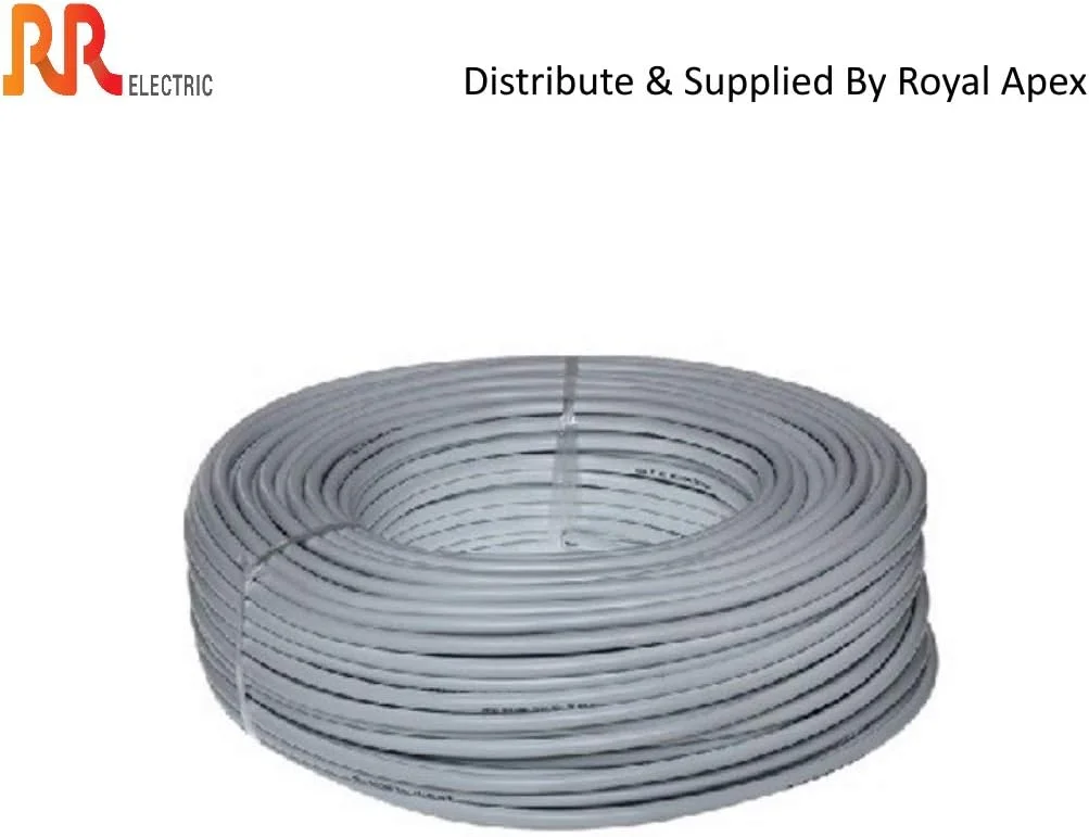 کابل های انعطاف پذیر چند رشته ای تک هسته ای مسی خالص | هادی الکترولیتی سه ردیفه مقاوم در برابر آتش تا 105 درجه سانتیگراد | مطابق با استانداردهای Bs6231 Iso9001 Ce رول 100 یاردی (90 متری) (0.75 میلی متر، خاکستری) کابل های انعطاف پذیر چند رشته ای تک هسته ای مسی خالص | هادی الکترولیتی سه ردیفه مقاوم در برابر آتش تا 105 درجه سانتیگراد | مطابق با استانداردهای Bs6231 Iso9001 Ce رول 100 یاردی (90 متری) (0.75 میلی متر، خاکستری)