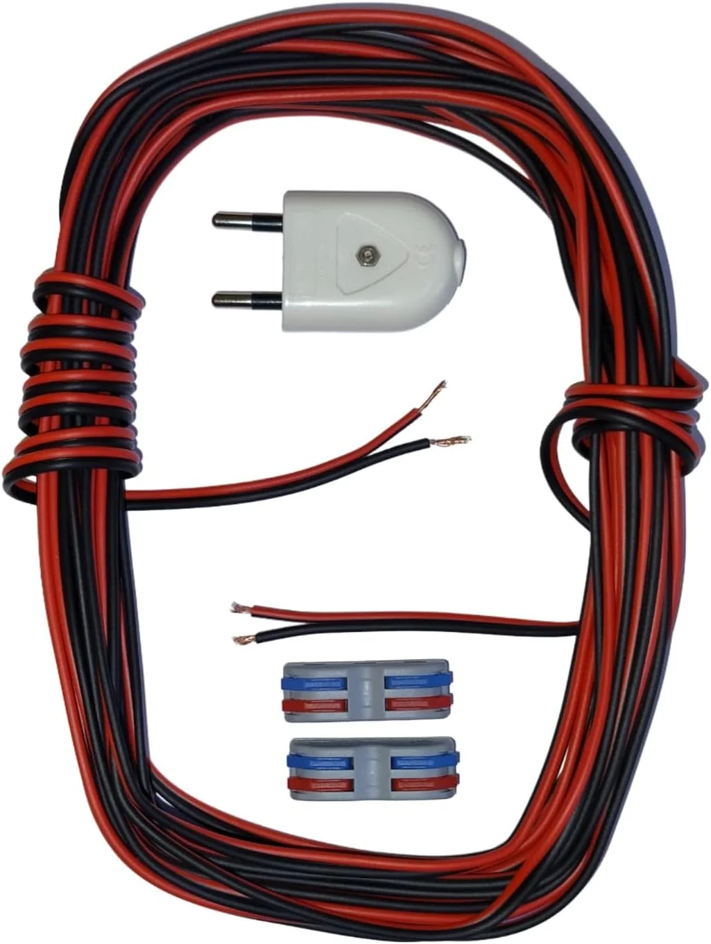 کابل انعطاف پذیر الکتریکی پی وی سی MaxEMA عمومی 2 هسته سیم برق قرمز و مشکی با کانکتورها و دوشاخه 2 پین برای نوار ال ای دی، پروژه های الکترونیکی، صوتی خودرو و بلندگوهای Hi-Fi (0.75mm 10 متر) کابل انعطاف پذیر الکتریکی پی وی سی MaxEMA عمومی 2 هسته سیم برق قرمز و مشکی با کانکتورها و دوشاخه 2 پین برای نوار ال ای دی، پروژه های الکترونیکی، صوتی خودرو و بلندگوهای Hi-Fi (0.75mm 10 متر)