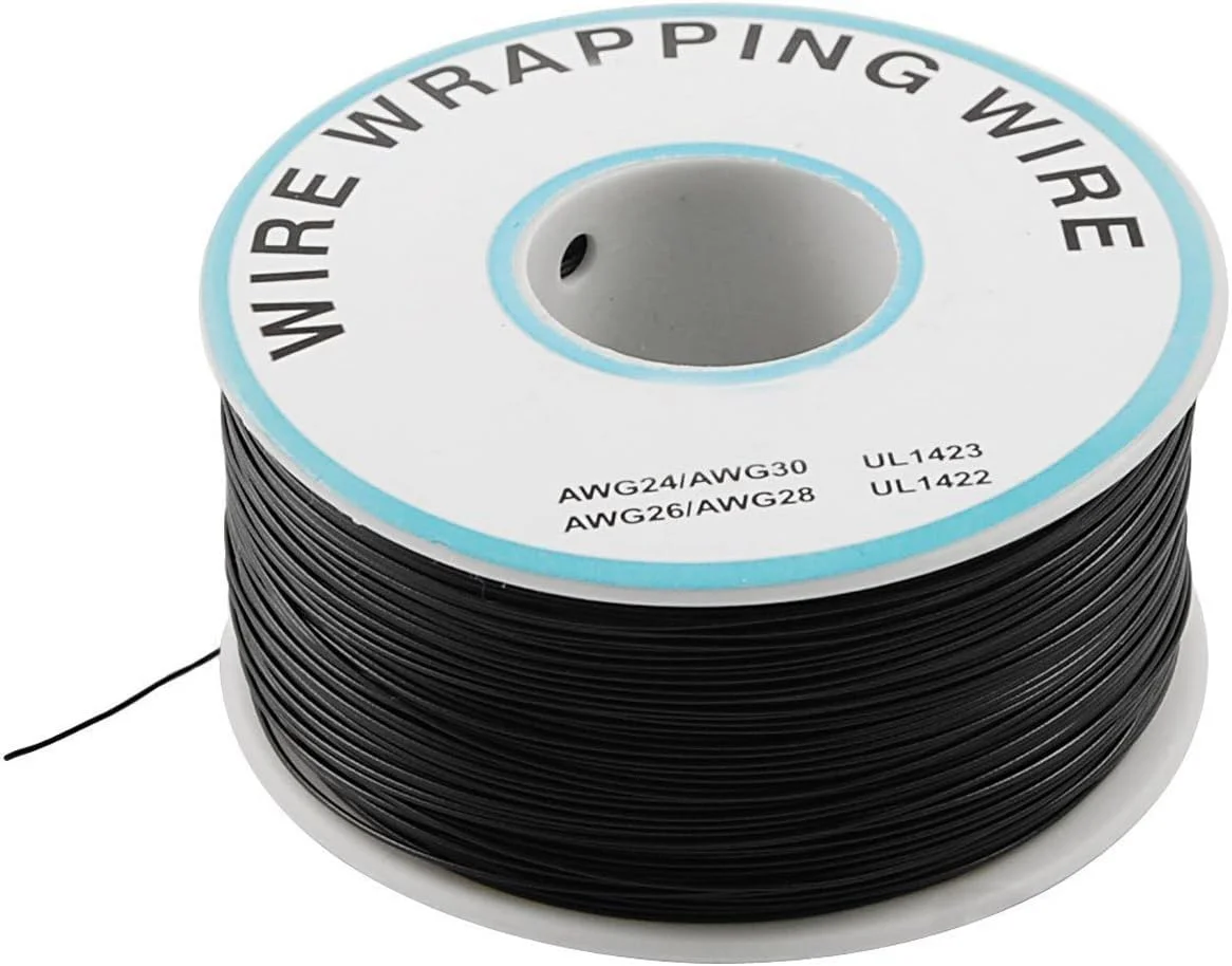 سیم الکترونیکی Melfi B -30-1000 با اندازه 30 AWG – کابل مسی قلع اندود 250 متری با هسته جامد برای بردهای مدار، بردبورد، تعمیرات جامپر و نمونه سازی سریع (رنگ مشکی) سیم الکترونیکی Melfi B -30-1000 با اندازه 30 AWG – کابل مسی قلع اندود 250 متری با هسته جامد برای بردهای مدار، بردبورد، تعمیرات جامپر و نمونه سازی سریع (رنگ مشکی)