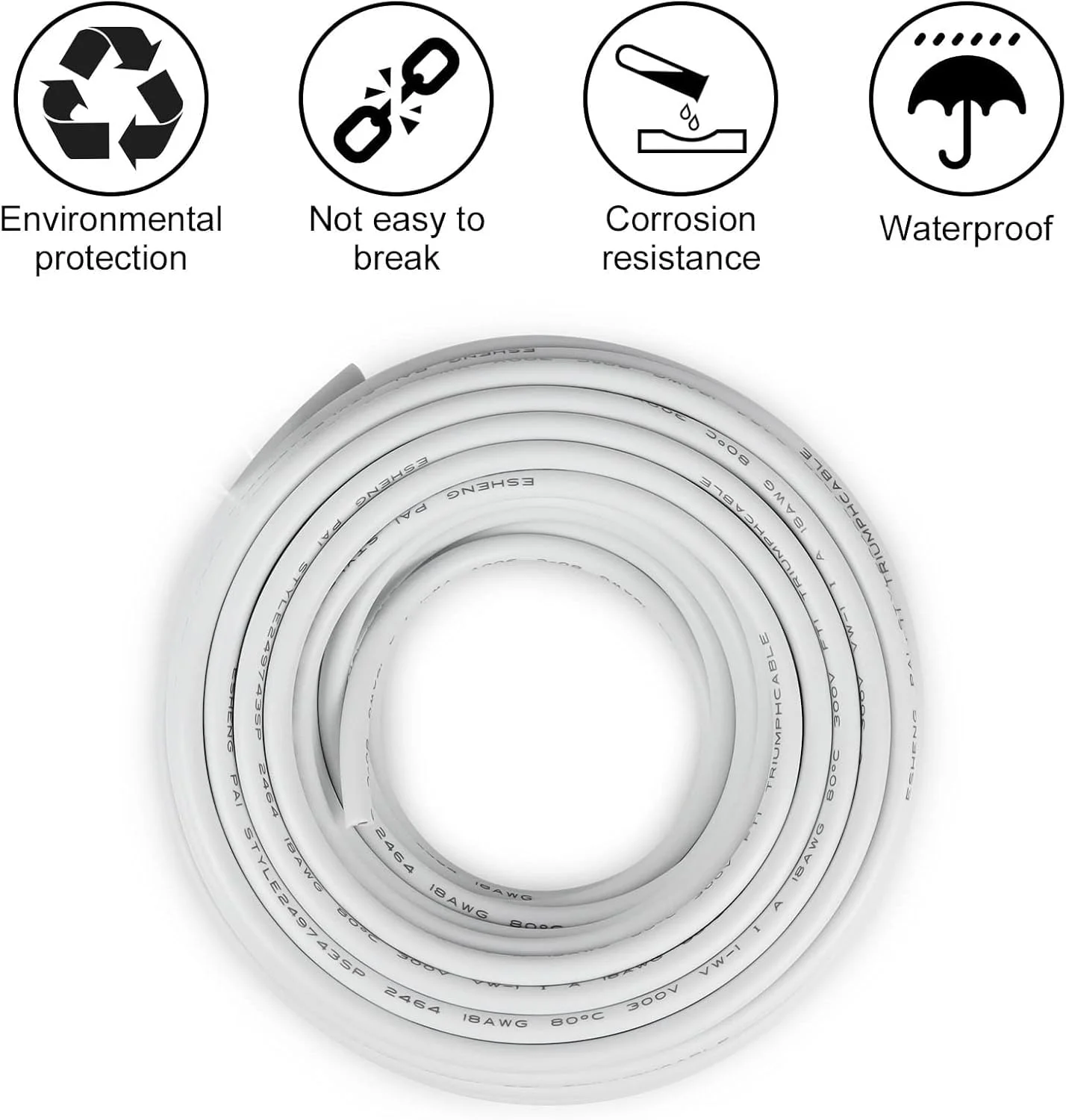 کابل برق انعطاف پذیر 3 هسته ای پی وی سی 1.5 میلی متری MAX-EMA، سیم برق سفید 10 متری برای سیم رابط، کابل های برق، راه اندازی الکتریکی داخلی و خارجی منزل و محل کار کابل برق انعطاف پذیر 3 هسته ای پی وی سی 1.5 میلی متری MAX-EMA، سیم برق سفید 10 متری برای سیم رابط، کابل های برق، راه اندازی الکتریکی داخلی و خارجی منزل و محل کار