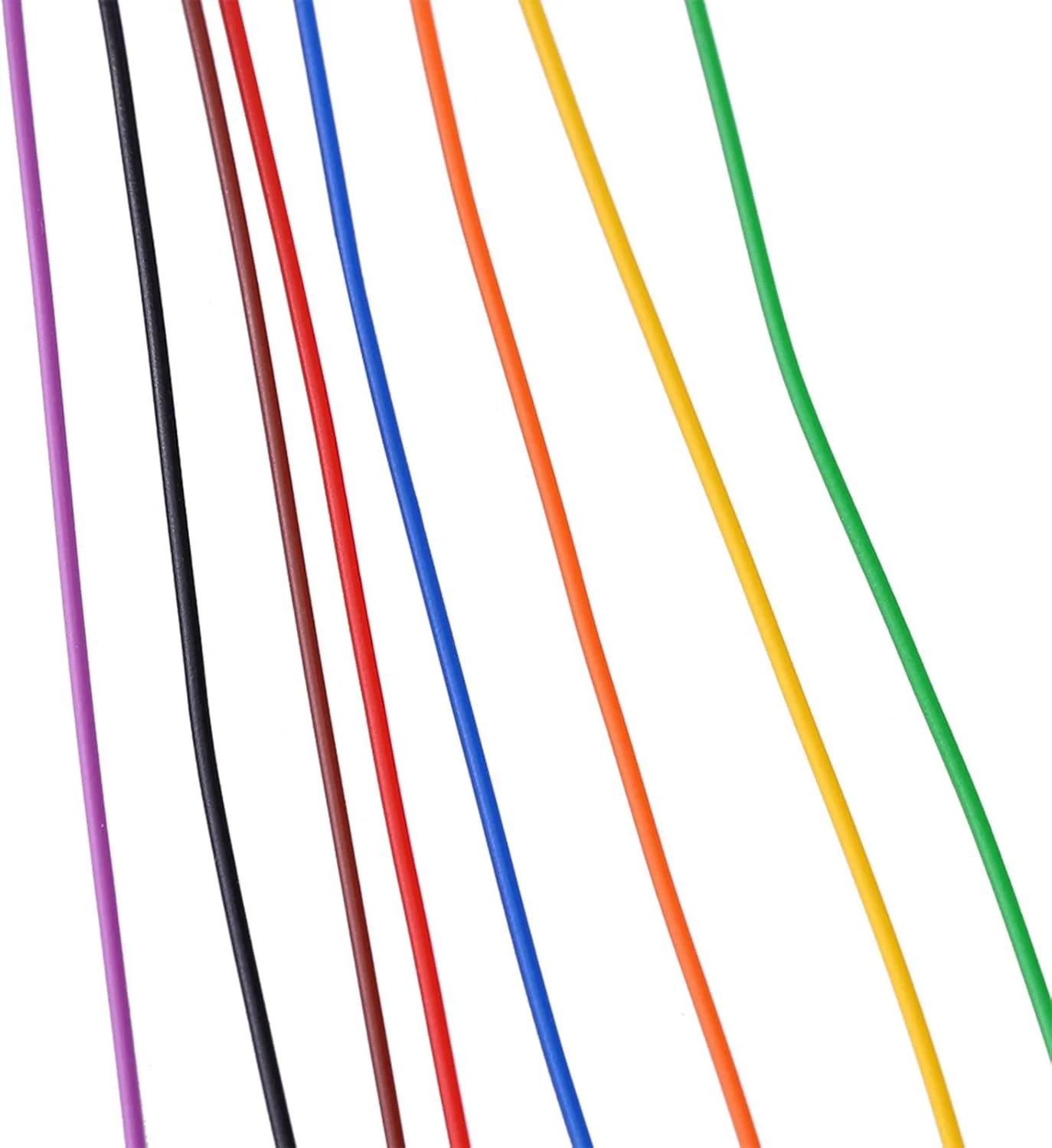 کابل جامپر عایق 8 سیم رنگی با قرقره پلاستیکی برای لپ تاپ، کابل مسی قلع اندود، مادربرد، نمایشگر LCD، برد بورد، استفاده در تست الکترونیکی، 30AWG، 0.6 میلی متر کابل جامپر عایق 8 سیم رنگی با قرقره پلاستیکی برای لپ تاپ، کابل مسی قلع اندود، مادربرد، نمایشگر LCD، برد بورد، استفاده در تست الکترونیکی، 30AWG، 0.6 میلی متر