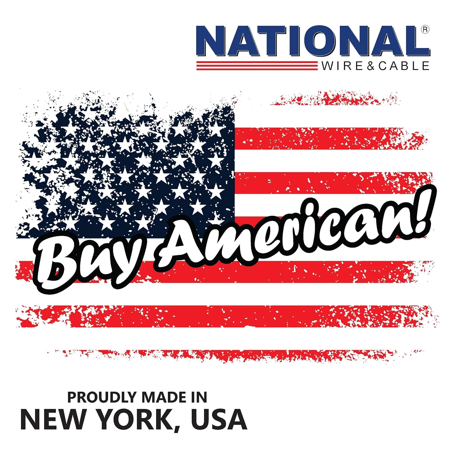 سیم و کابل NATIONAL - سیم مسی ممتاز 2 رشته ای 12 AWG، 7.6 متر، رشته ای | ساخت ایالات متحده آمریکا، روکش انعطاف پذیر سنگین | خودرو، خورشیدی، خانه، RV، استفاده در داخل و خارج از منزل