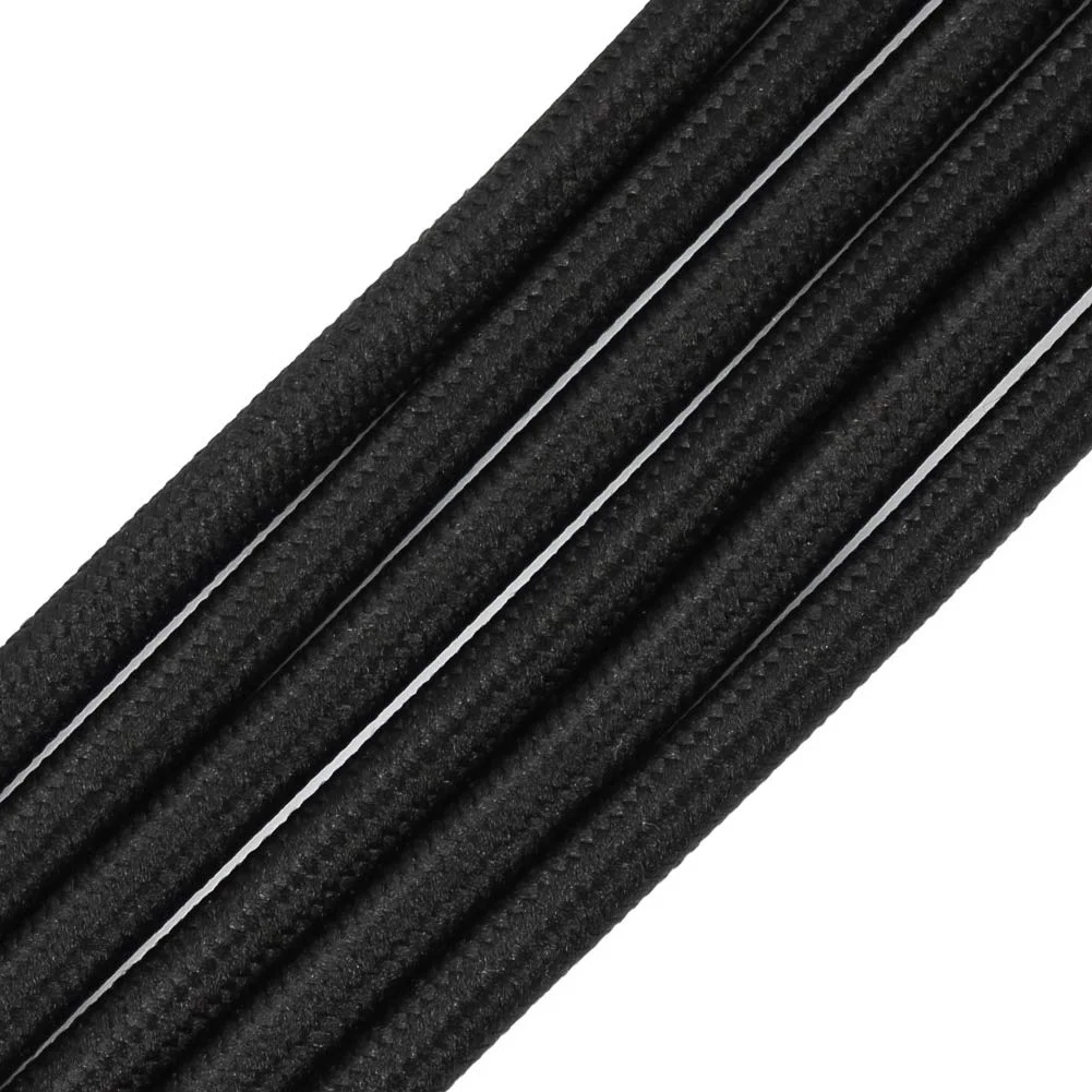 سیم گرد روکش پارچه ای پرونلا، 10 متری، سیم برق صنعتی 18/2، سیم به سبک قدیمی گیج 18 برای لامپ های رترو، پروژه های DIY (مشکی) سیم گرد روکش پارچه ای پرونلا، 10 متری، سیم برق صنعتی 18/2، سیم به سبک قدیمی گیج 18 برای لامپ های رترو، پروژه های DIY (مشکی)