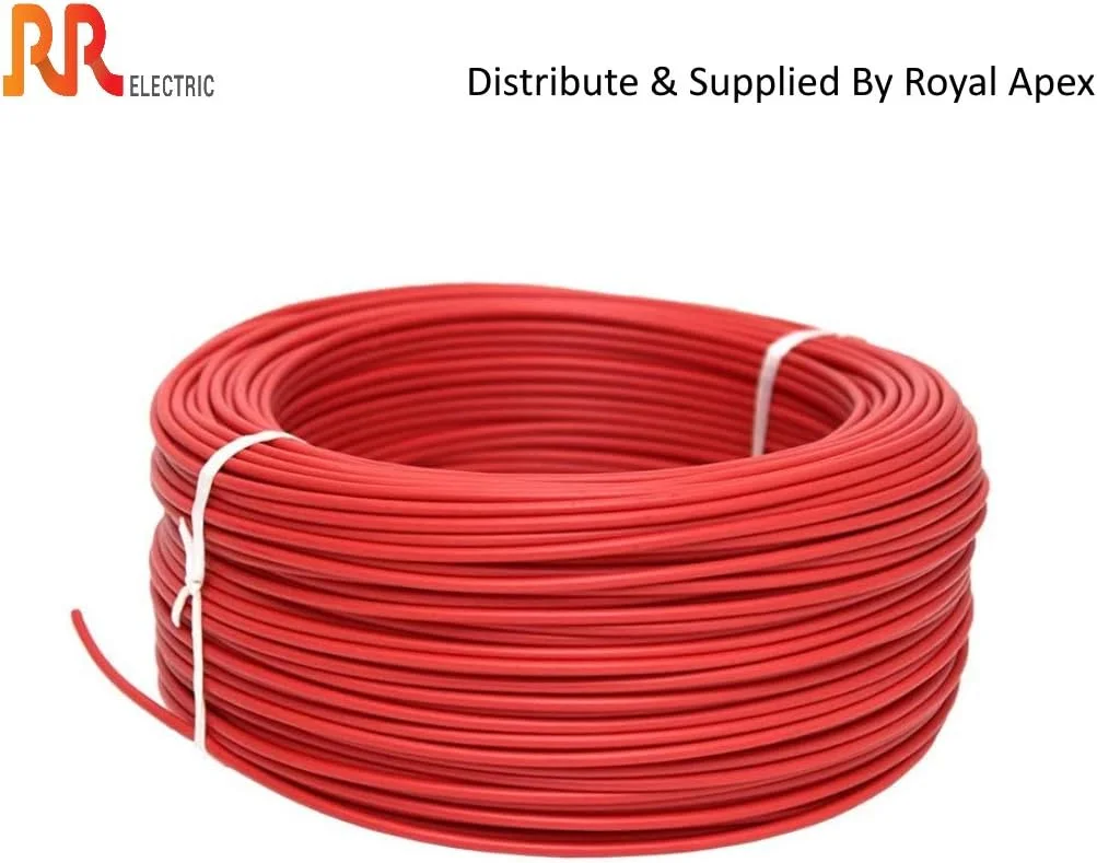 کابل های انعطاف پذیر چند رشته ای تک هسته ای مسی خالص RR | هادی الکترولیتی سه گانه تا 105 درجه سانتیگراد سیم پنل الکتریکی مقاوم در برابر آتش | BS6231 ISO9001 دارای گواهی CE رول 100Y (90 متری) (0.5 میلی متر، قرمز) کابل های انعطاف پذیر چند رشته ای تک هسته ای مسی خالص RR | هادی الکترولیتی سه گانه تا 105 درجه سانتیگراد سیم پنل الکتریکی مقاوم در برابر آتش | BS6231 ISO9001 دارای گواهی CE رول 100Y (90 متری) (0.5 میلی متر، قرمز)