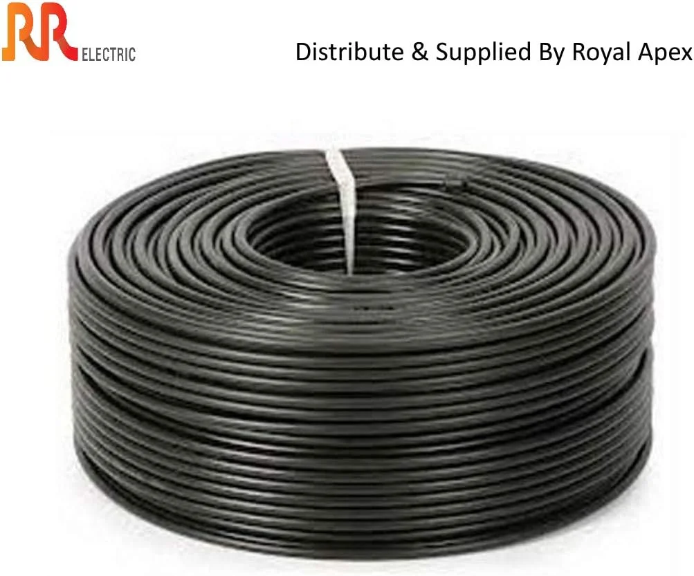 کابل های انعطاف پذیر تک هسته ای مسی خالص چند رشته ای RR | هادی الکترولیتی سه گانه تا 105 درجه سانتیگراد سیم پنل الکتریکی مقاوم در برابر آتش | مطابق با BS6231 ISO9001 CE رول 100Y (90 متری) (2.5 میلی متر، مشکی)
