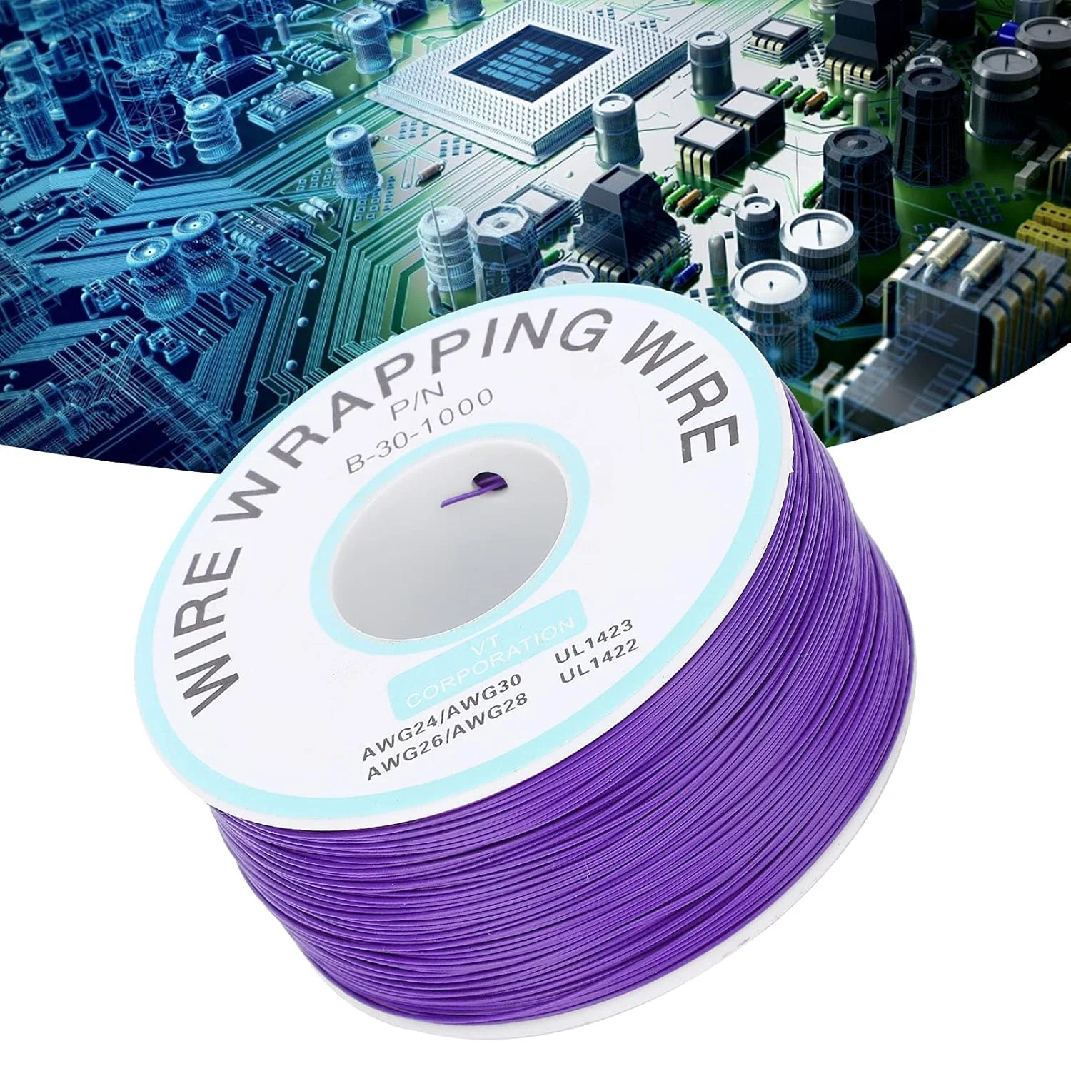 سیم مسی قلع اندود تک رشته، سیم مسی قلع اندود، سیم اتصال الکترونیکی مسی برای لحیم کاری بردهای مدار (بنفش) سیم مسی قلع اندود تک رشته، سیم مسی قلع اندود، سیم اتصال الکترونیکی مسی برای لحیم کاری بردهای مدار (بنفش)