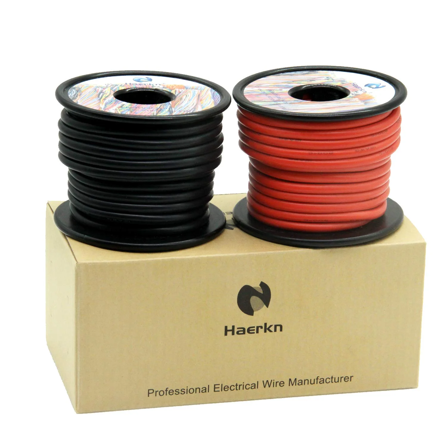 سیم برق سیلیکونی 12 awg 3.3mm² به طول 18 متر [9 متر مشکی و 9 متر قرمز] سیم گیج 12 با دمای بالا 200 درجه سانتیگراد 600 ولت، نرم و انعطاف پذیر، مسی قلع اندود بدون اکسیژن، کابل باتری مدل