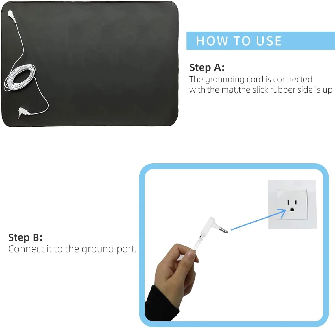 دو عدد کابل اتصال به زمین (4.5 متر)، سیم اتصال به زمین برای زیرانداز و ملحفه و پد اتصال به زمین، برای جایگزینی کابل زیرانداز اتصال به زمین، سیم برای ملحفه های اتصال به زمین، پتوهای اتصال به زمین