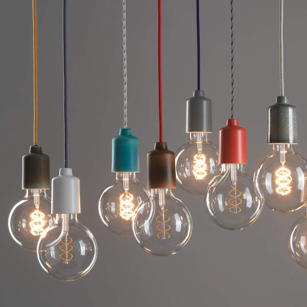 کابل بافته شده پارچه ای Klartext LUMIÈRE برای روشنایی 3x0.75 میلی متر سفید مات 10 متر توجه: کابل ارت شامل می شود! حداکثر ایمنی ضد شوک!